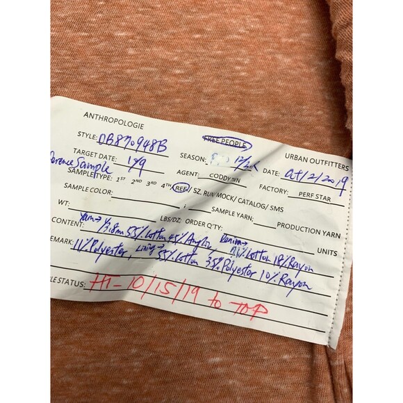 Free People Jacket Womens S Lakeside Pre Season Sample Denim Crochet Western - Picture 8 of 9